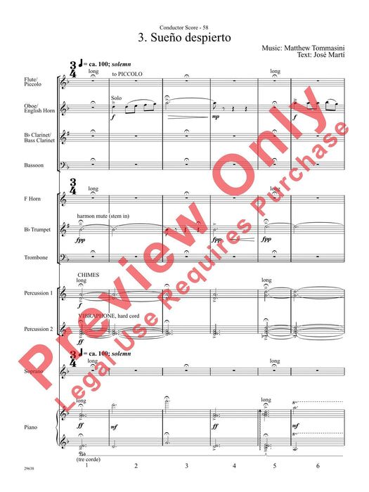 Three Spanish Songs (for Soprano and Wind Ensemble) 管樂團 總譜 | 小雅音樂 Hsiaoya Music