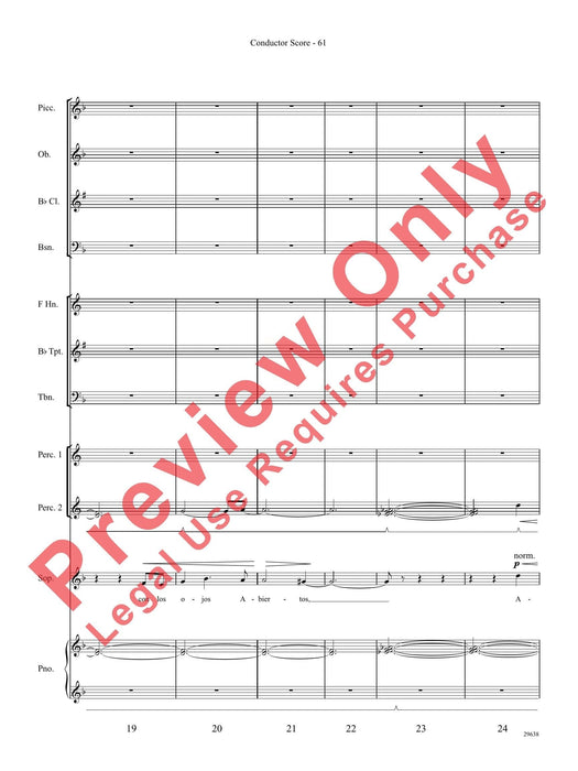 Three Spanish Songs (for Soprano and Wind Ensemble) 管樂團 總譜 | 小雅音樂 Hsiaoya Music