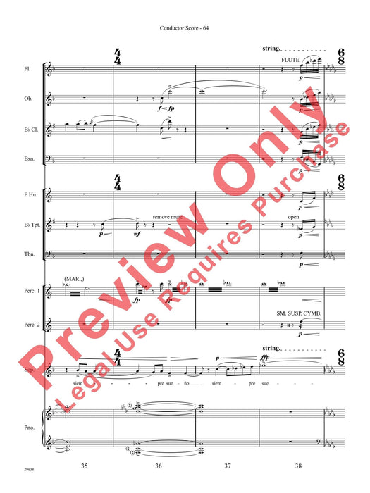 Three Spanish Songs (for Soprano and Wind Ensemble) 管樂團 總譜 | 小雅音樂 Hsiaoya Music