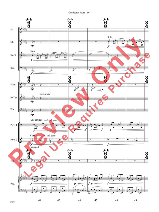 Three Spanish Songs (for Soprano and Wind Ensemble) 管樂團 總譜 | 小雅音樂 Hsiaoya Music