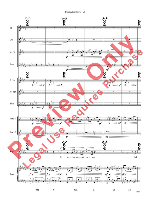 Three Spanish Songs (for Soprano and Wind Ensemble) 管樂團 總譜 | 小雅音樂 Hsiaoya Music