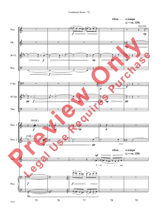 Three Spanish Songs (for Soprano and Wind Ensemble) 管樂團 總譜 | 小雅音樂 Hsiaoya Music