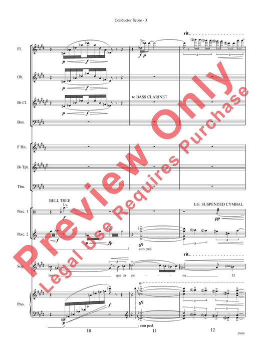 Three Spanish Songs (for Soprano and Wind Ensemble) 管樂團 總譜 | 小雅音樂 Hsiaoya Music