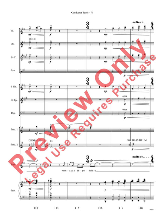 Three Spanish Songs (for Soprano and Wind Ensemble) 管樂團 總譜 | 小雅音樂 Hsiaoya Music