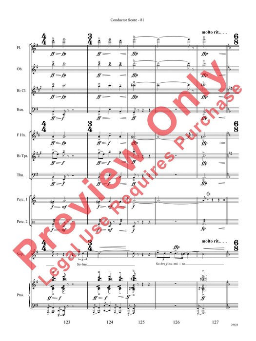 Three Spanish Songs (for Soprano and Wind Ensemble) 管樂團 總譜 | 小雅音樂 Hsiaoya Music