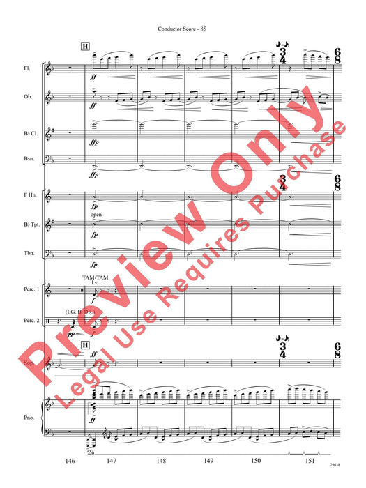 Three Spanish Songs (for Soprano and Wind Ensemble) 管樂團 總譜 | 小雅音樂 Hsiaoya Music