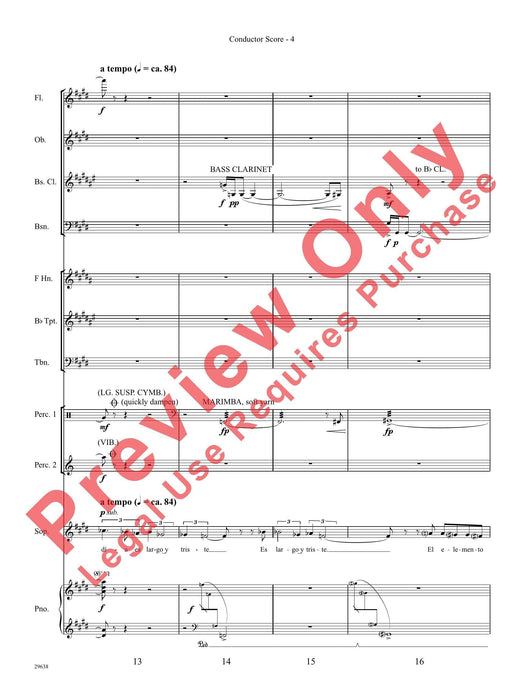 Three Spanish Songs (for Soprano and Wind Ensemble) 管樂團 總譜 | 小雅音樂 Hsiaoya Music