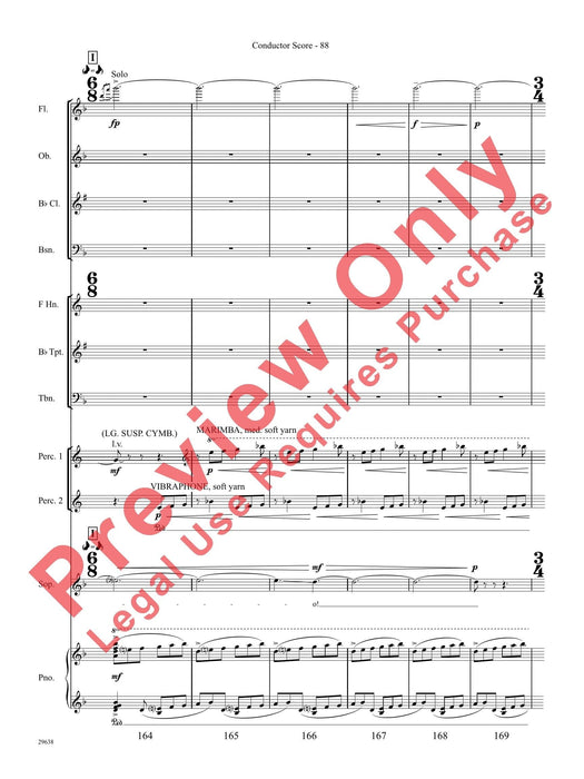 Three Spanish Songs (for Soprano and Wind Ensemble) 管樂團 總譜 | 小雅音樂 Hsiaoya Music