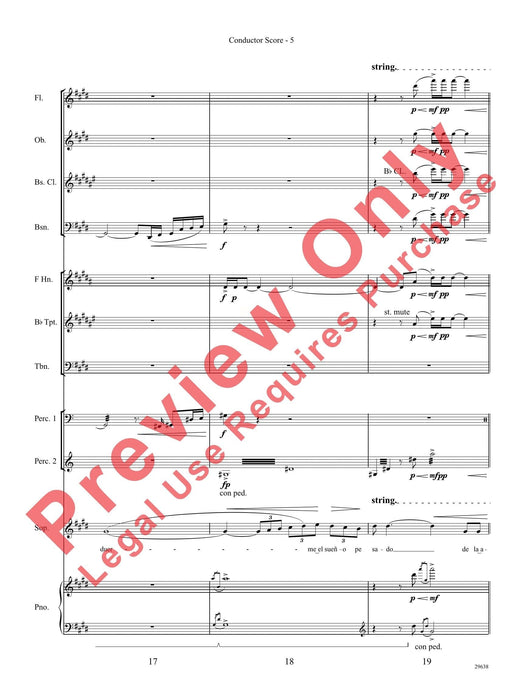 Three Spanish Songs (for Soprano and Wind Ensemble) 管樂團 總譜 | 小雅音樂 Hsiaoya Music