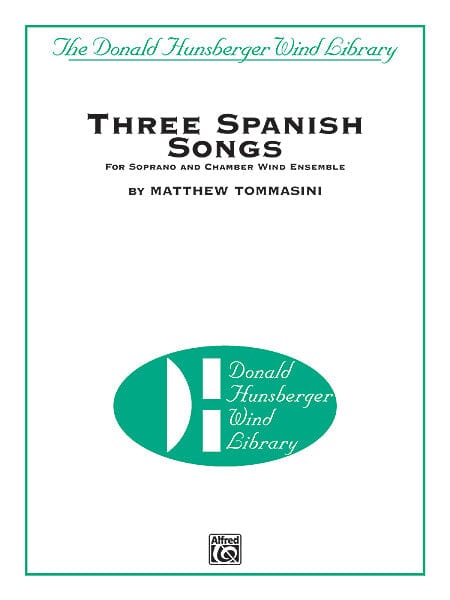 Three Spanish Songs (for Soprano and Wind Ensemble) 管樂團 總譜 | 小雅音樂 Hsiaoya Music