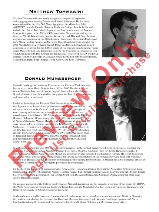 Three Spanish Songs (for Soprano and Wind Ensemble) 管樂團 | 小雅音樂 Hsiaoya Music