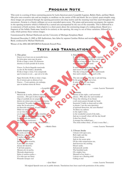 Three Spanish Songs (for Soprano and Wind Ensemble) 管樂團 | 小雅音樂 Hsiaoya Music