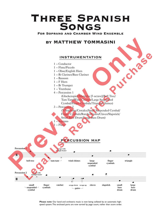 Three Spanish Songs (for Soprano and Wind Ensemble) 管樂團 | 小雅音樂 Hsiaoya Music