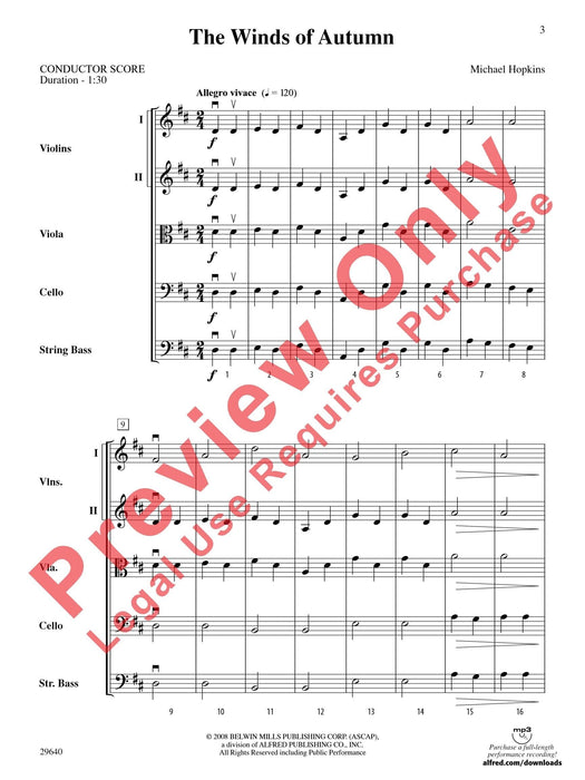 The Winds of Autumn 總譜 | 小雅音樂 Hsiaoya Music