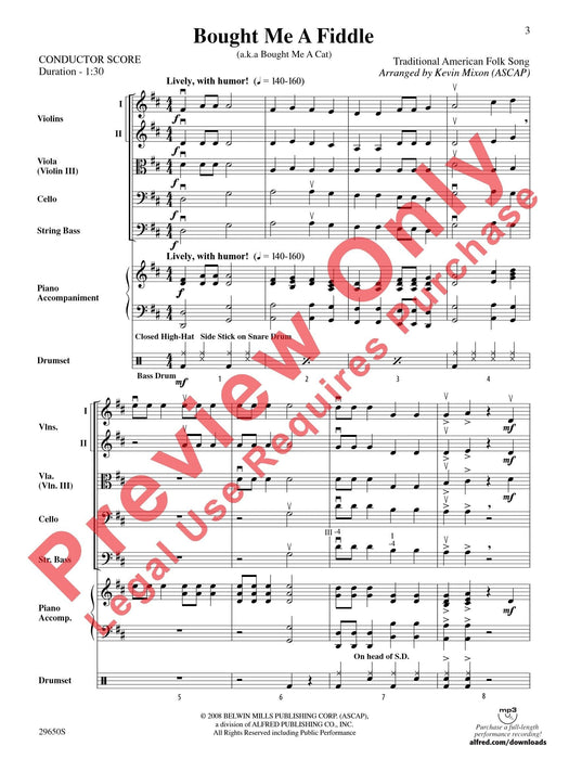 Bought Me a Fiddle 提琴 總譜 | 小雅音樂 Hsiaoya Music