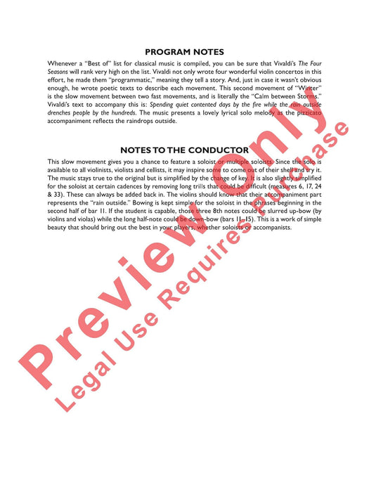 Winter from The Four Seasons 韋瓦第 四季 總譜 | 小雅音樂 Hsiaoya Music