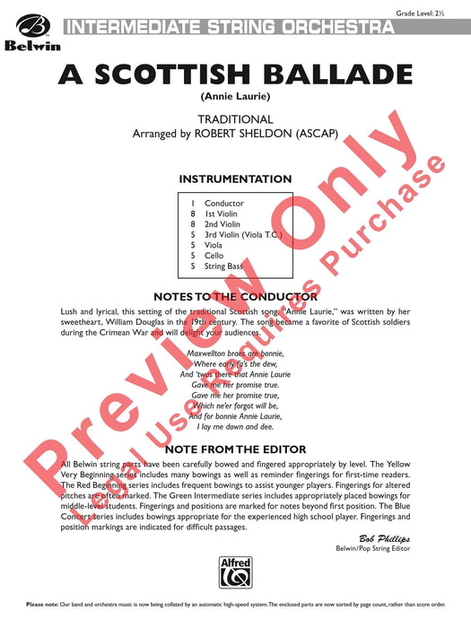 A Scottish Ballade (Annie Laurie) 敘事曲 總譜 | 小雅音樂 Hsiaoya Music