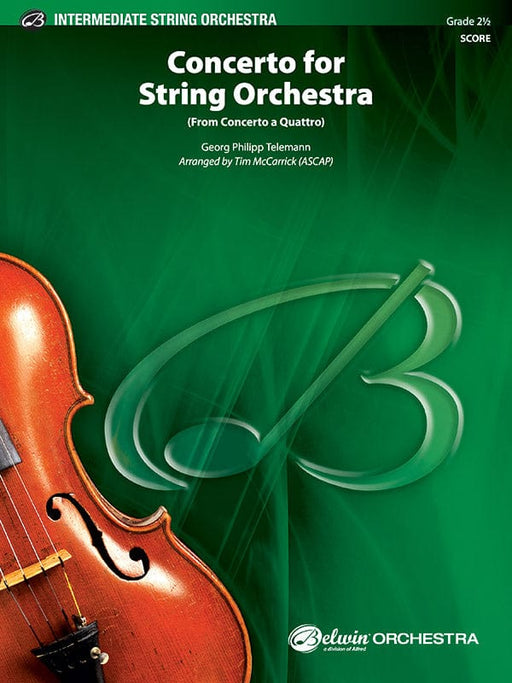 Concerto for String Orchestra (from Concerto a Quattro) 泰勒曼 協奏曲 弦樂團 協奏曲 總譜 | 小雅音樂 Hsiaoya Music