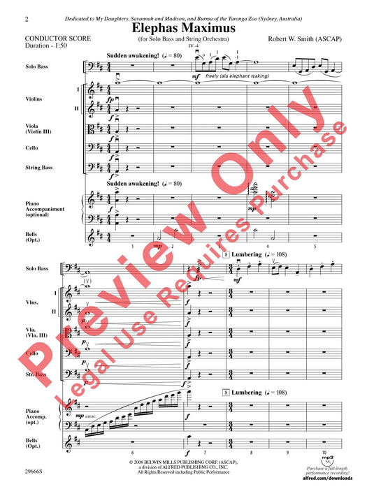 Elephas Maximus (For Solo Bass and String Orchestra) 獨奏 弦樂團 | 小雅音樂 Hsiaoya Music