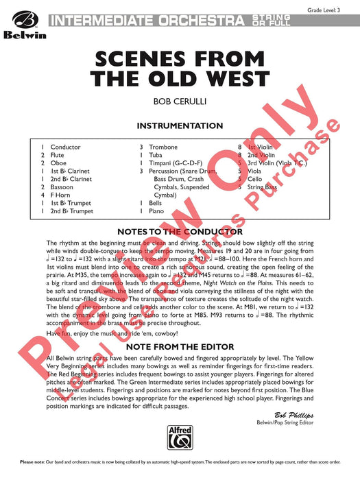 Scenes from the Old West 總譜 | 小雅音樂 Hsiaoya Music