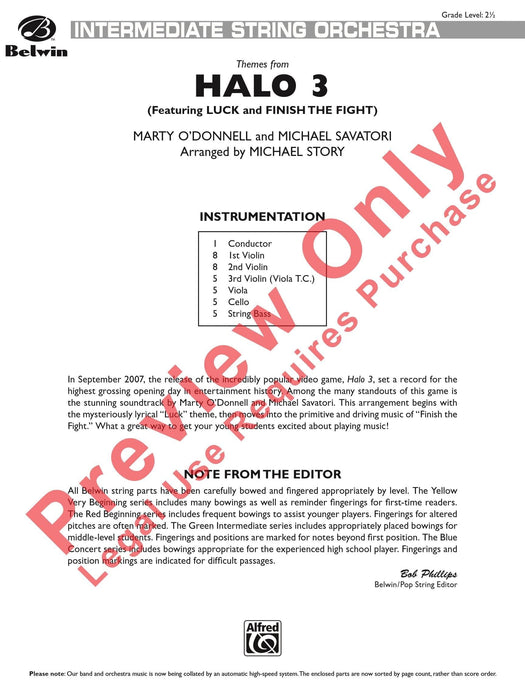 Themes from Halo 3 Featuring: Luck / Finish the Fight 總譜 | 小雅音樂 Hsiaoya Music