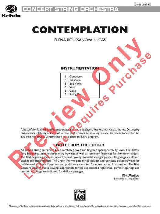 Contemplation 總譜 | 小雅音樂 Hsiaoya Music