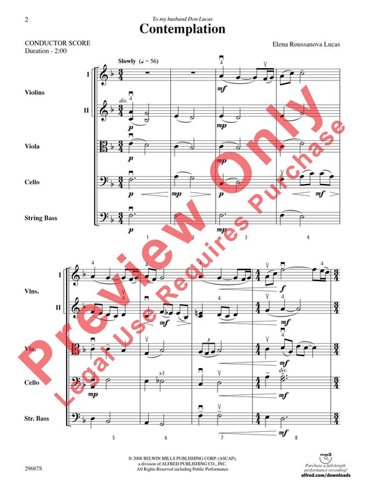 Contemplation 總譜 | 小雅音樂 Hsiaoya Music