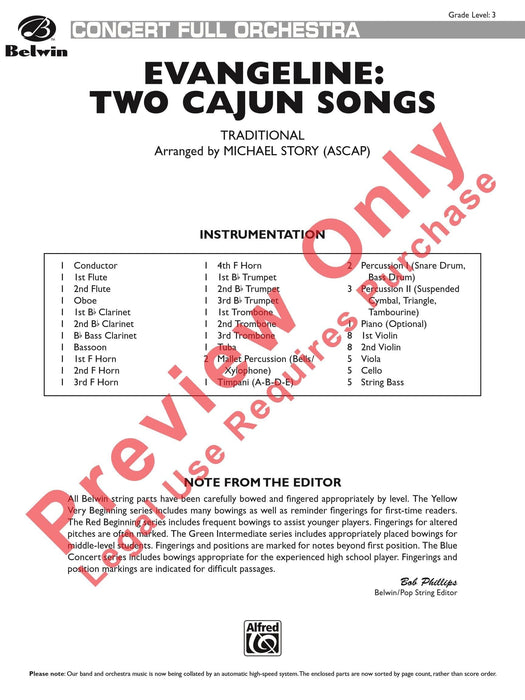 Evangeline: Two Cajun Songs 總譜 | 小雅音樂 Hsiaoya Music