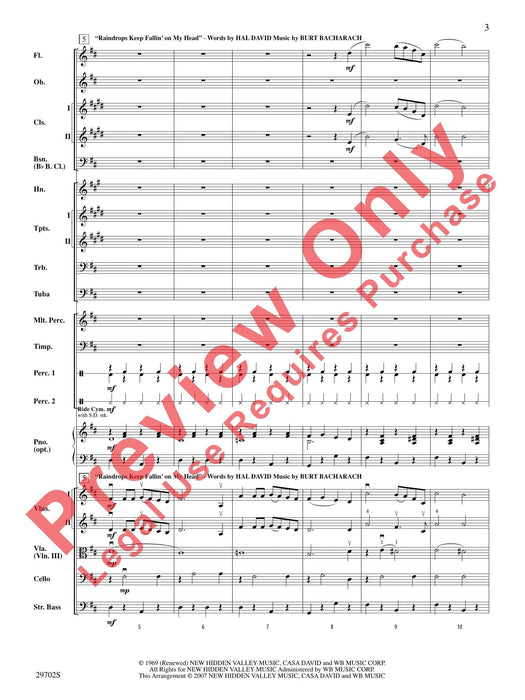 Rain Featuring: Raindrops Keep Fallin' on My Head / Come Rain or Come Shine / Singin' in the Rain 總譜 | 小雅音樂 Hsiaoya Music