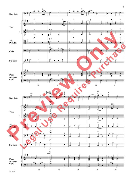 The Gentle Giant A Lyric Solo for Double Bass and Orchestra 獨奏 管弦樂團 總譜 | 小雅音樂 Hsiaoya Music