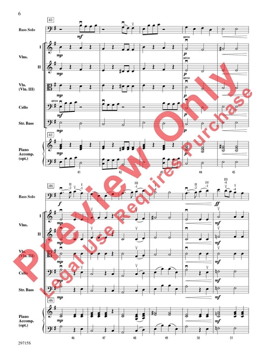 The Gentle Giant A Lyric Solo for Double Bass and Orchestra 獨奏 管弦樂團 總譜 | 小雅音樂 Hsiaoya Music