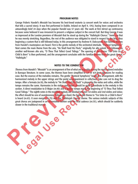 Themes from Handel's Messiah 韓德爾 彌賽亞 總譜 | 小雅音樂 Hsiaoya Music