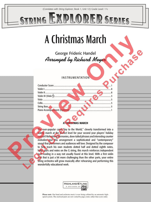 A Christmas March 韓德爾 進行曲 總譜 | 小雅音樂 Hsiaoya Music