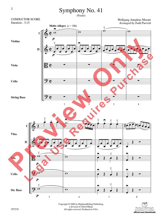Symphony No. 41 莫札特 交響曲 總譜 | 小雅音樂 Hsiaoya Music