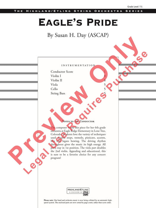 Eagle's Pride 總譜 | 小雅音樂 Hsiaoya Music