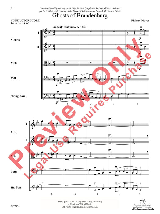 Ghosts of Brandenburg 總譜 | 小雅音樂 Hsiaoya Music