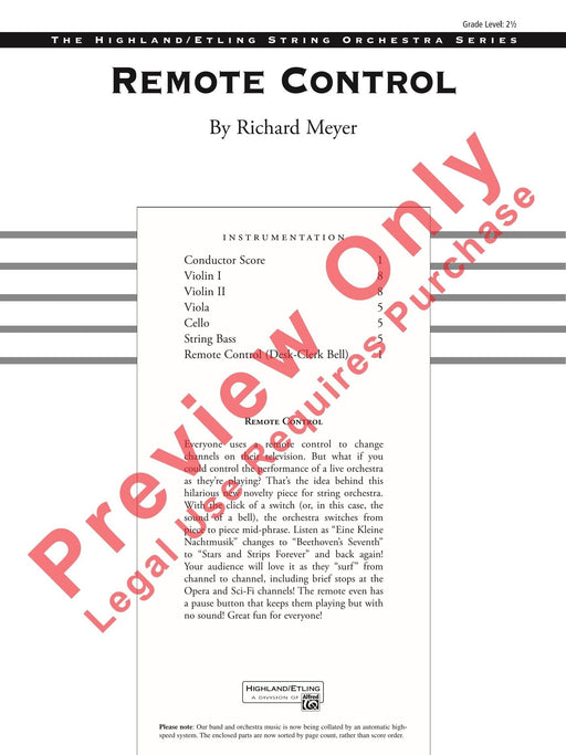 Remote Control 總譜 | 小雅音樂 Hsiaoya Music