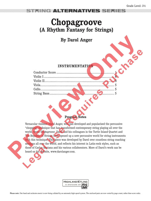 Chopagroove 總譜 | 小雅音樂 Hsiaoya Music