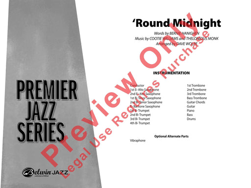 Round Midnight 總譜 | 小雅音樂 Hsiaoya Music