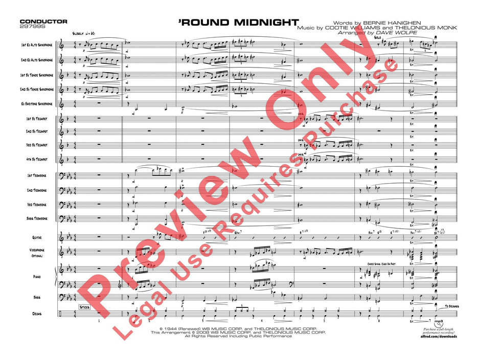 Round Midnight 總譜 | 小雅音樂 Hsiaoya Music