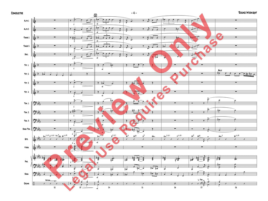 Round Midnight 總譜 | 小雅音樂 Hsiaoya Music