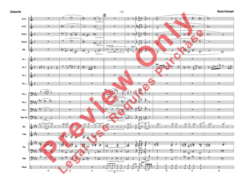 Round Midnight 總譜 | 小雅音樂 Hsiaoya Music