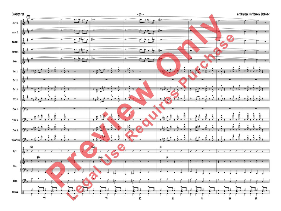 A Tribute to Tommy Dorsey Featuring: Song of India / I'm Getting Sentimental Over You 總譜 | 小雅音樂 Hsiaoya Music