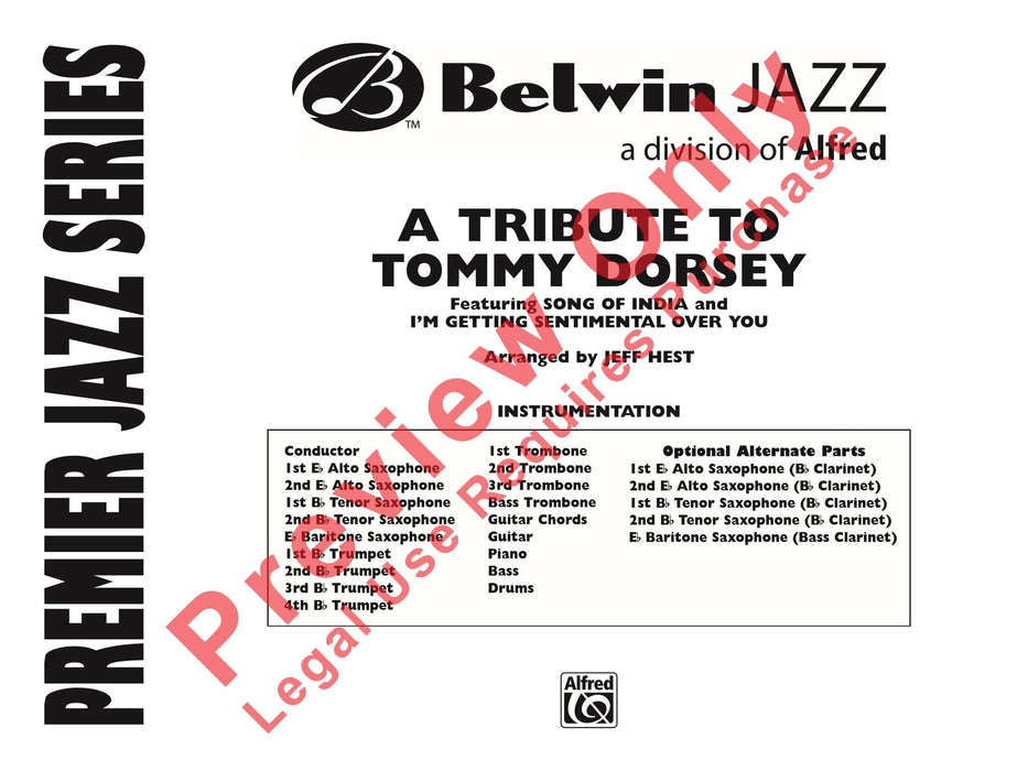 A Tribute to Tommy Dorsey Featuring: Song of India / I'm Getting Sentimental Over You 總譜 | 小雅音樂 Hsiaoya Music