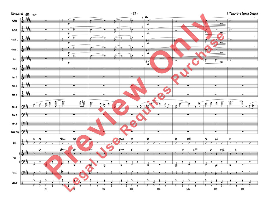 A Tribute to Tommy Dorsey Featuring: Song of India / I'm Getting Sentimental Over You 總譜 | 小雅音樂 Hsiaoya Music