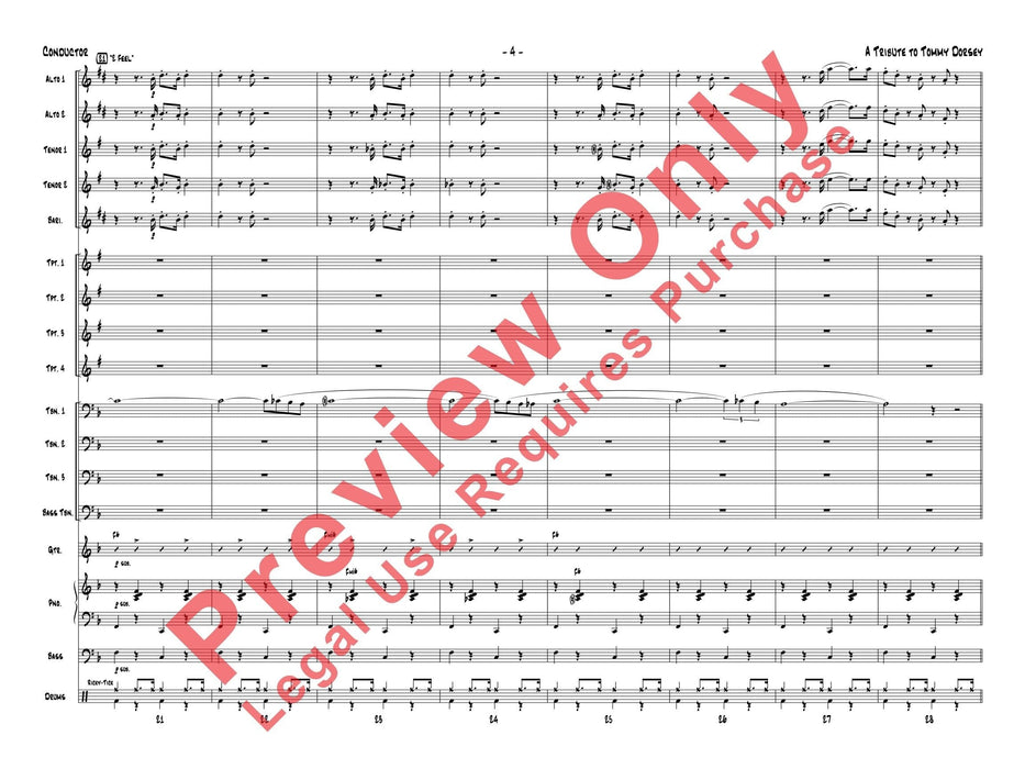 A Tribute to Tommy Dorsey Featuring: Song of India / I'm Getting Sentimental Over You 總譜 | 小雅音樂 Hsiaoya Music