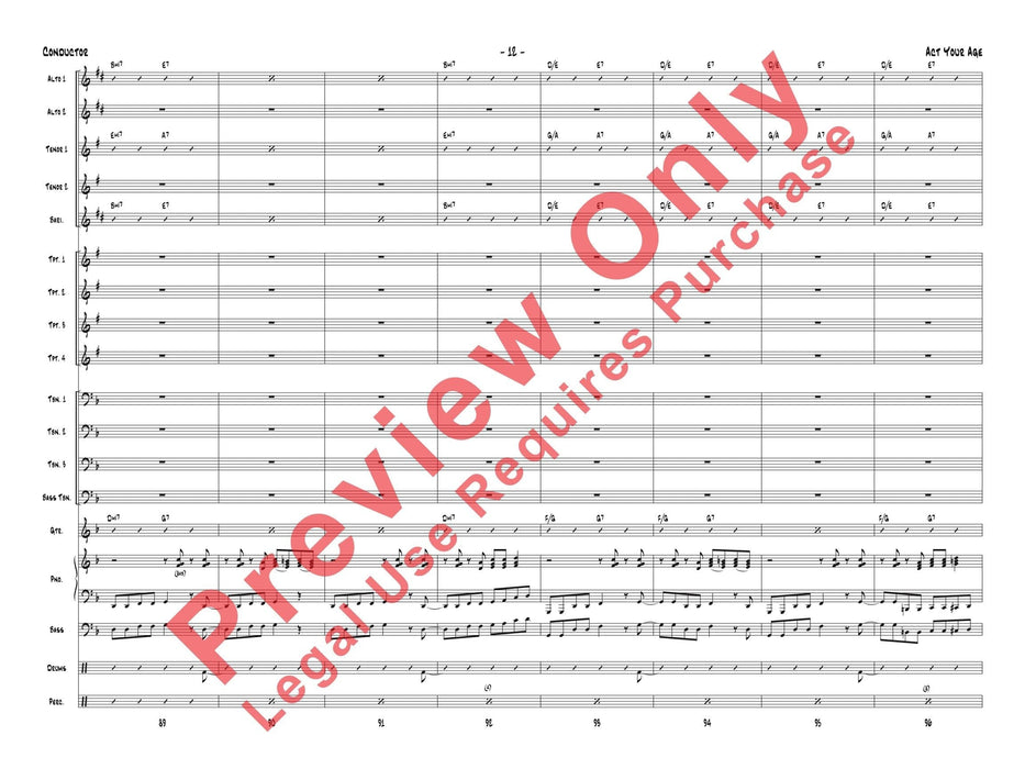 Act Your Age 總譜 | 小雅音樂 Hsiaoya Music