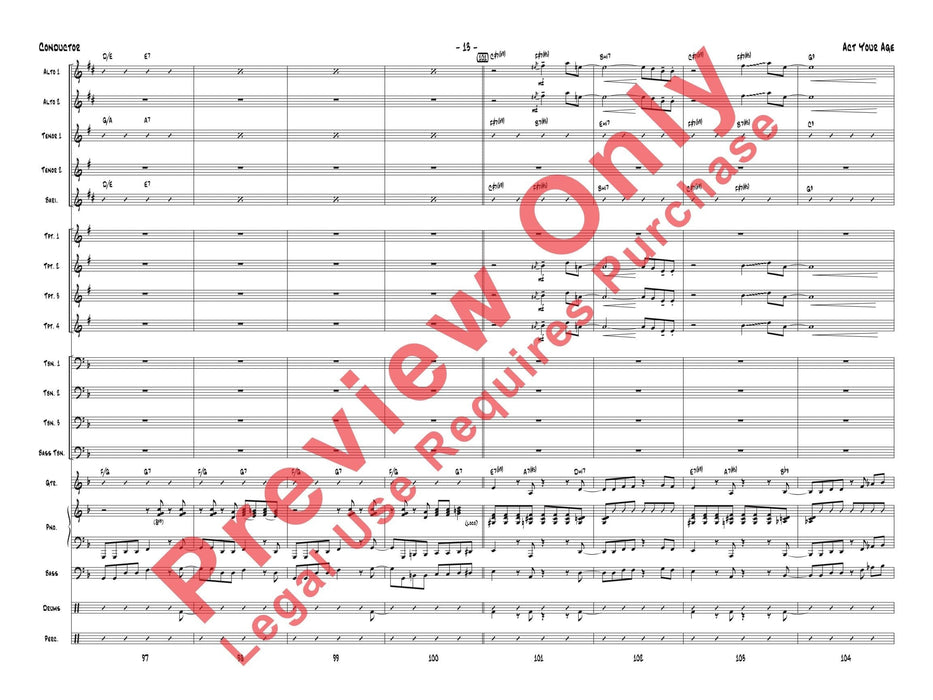 Act Your Age 總譜 | 小雅音樂 Hsiaoya Music