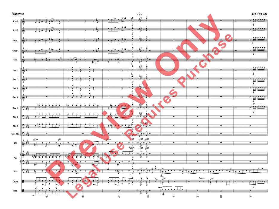 Act Your Age 總譜 | 小雅音樂 Hsiaoya Music