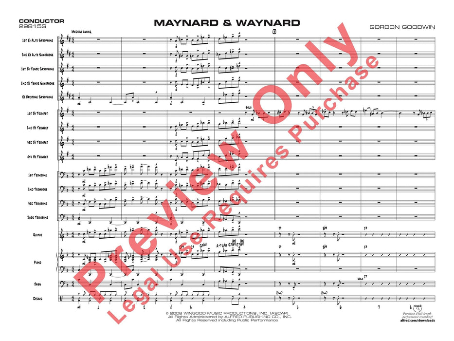 Maynard & Waynard 總譜 | 小雅音樂 Hsiaoya Music